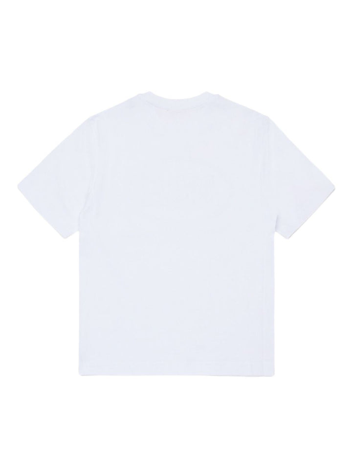T-shirt bianco per bambino J025820GRAI K100 Diesel Kids 
