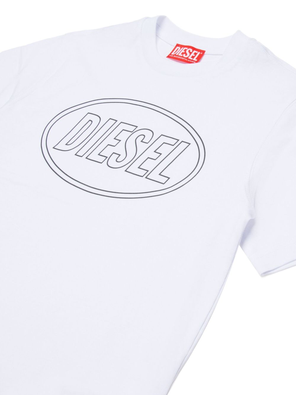T-shirt bianco per bambino J025820GRAI K100 Diesel Kids 