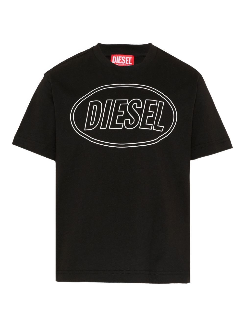 T-shirt nero per bambino J025820GRAI K900 Diesel Kids 