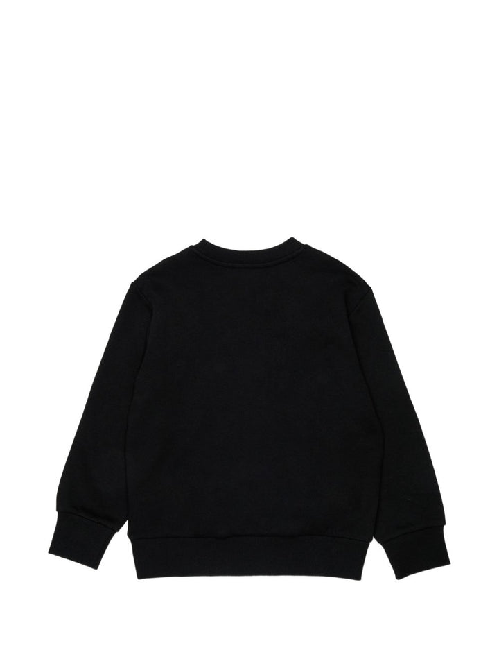 Felpa nera per bambino J026110GEAD K900 Diesel Kids 