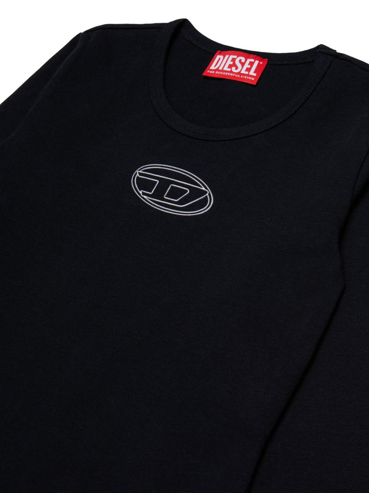 Body nero per bambina J02929KYA0L K900 Diesel Kids 