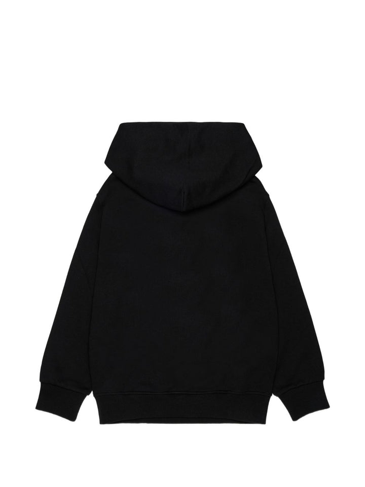 Felpa nera per bambino J029650GEAD K900 Diesel Kids 