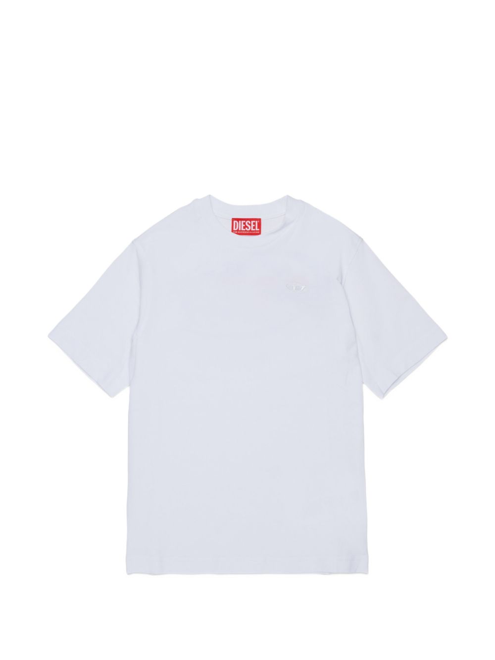 T-shirt bianca per bambino J02968KYA1Y K100 Diesel Kids 