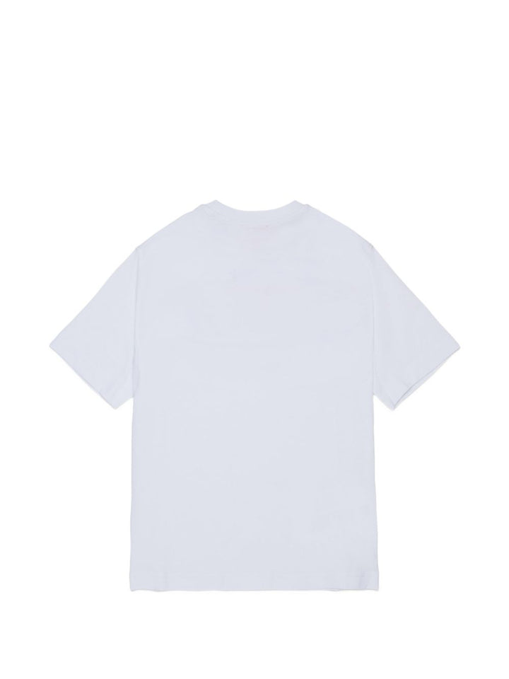 T-shirt bianca per bambino J02968KYA1Y K100 Diesel Kids 