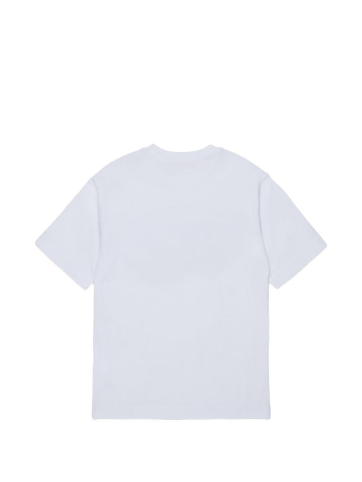 T-shirt bianca per bambino J02969KYA1Y K100 Diesel Kids 