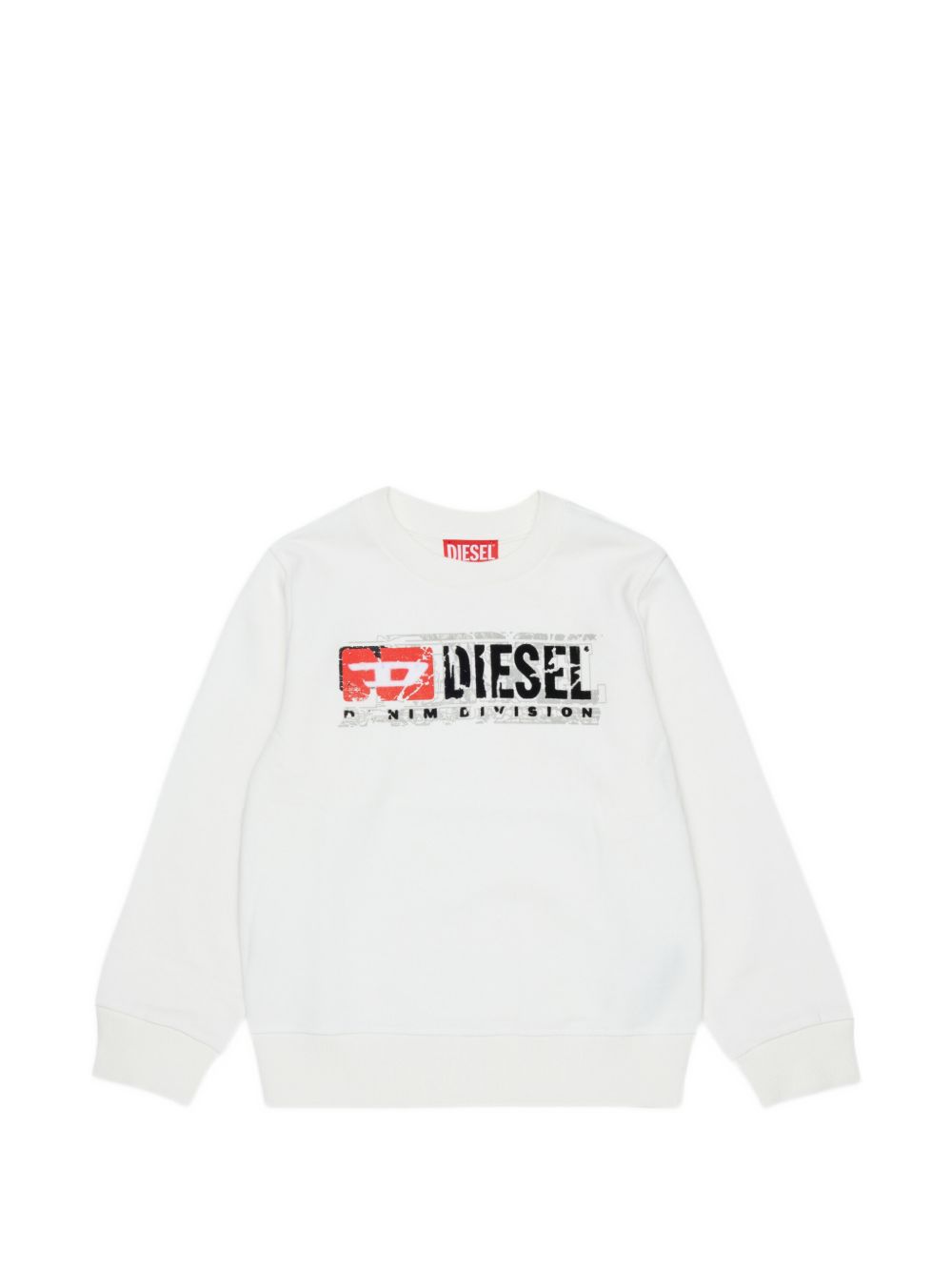 Felpa bianca per bambino J02973KYAVF K141 Diesel Kids 