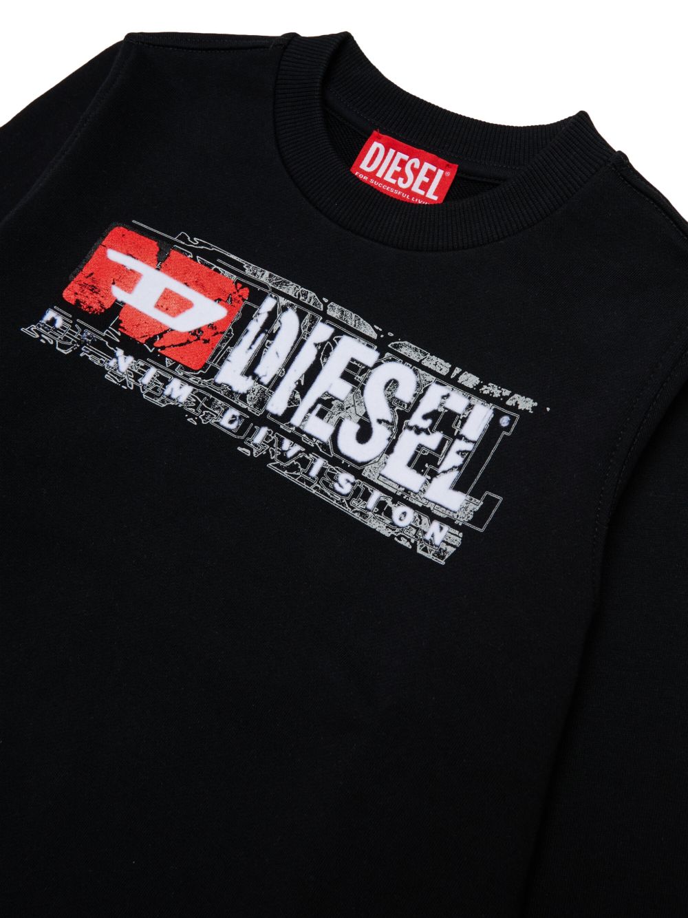 Felpa nera per bambino J02973KYAVF K900 Diesel Kids 
