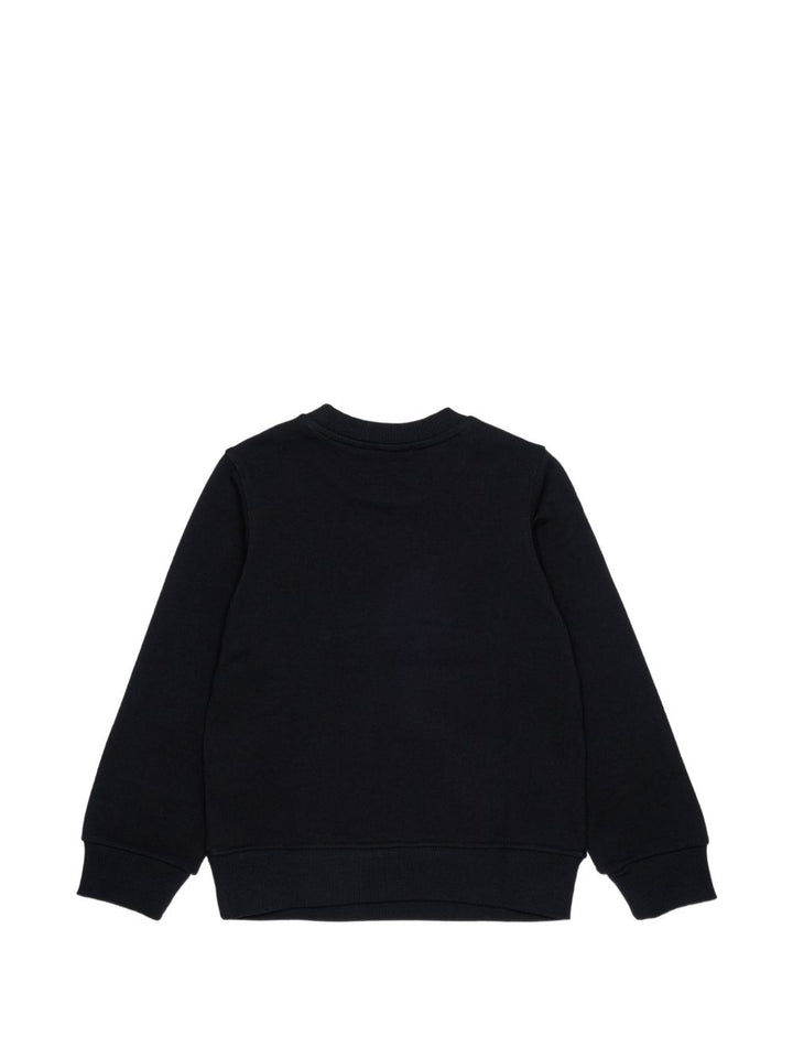 Felpa nera per bambino J02973KYAVF K900 Diesel Kids 