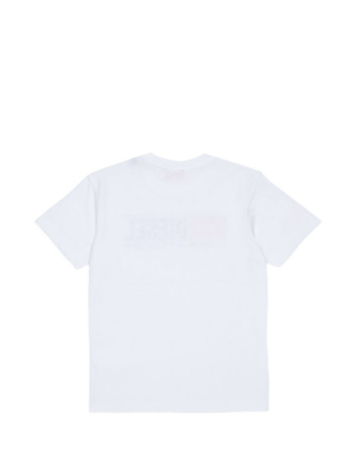 T-shirt bianca per bambino J0297600YI9 K100 Diesel Kids 