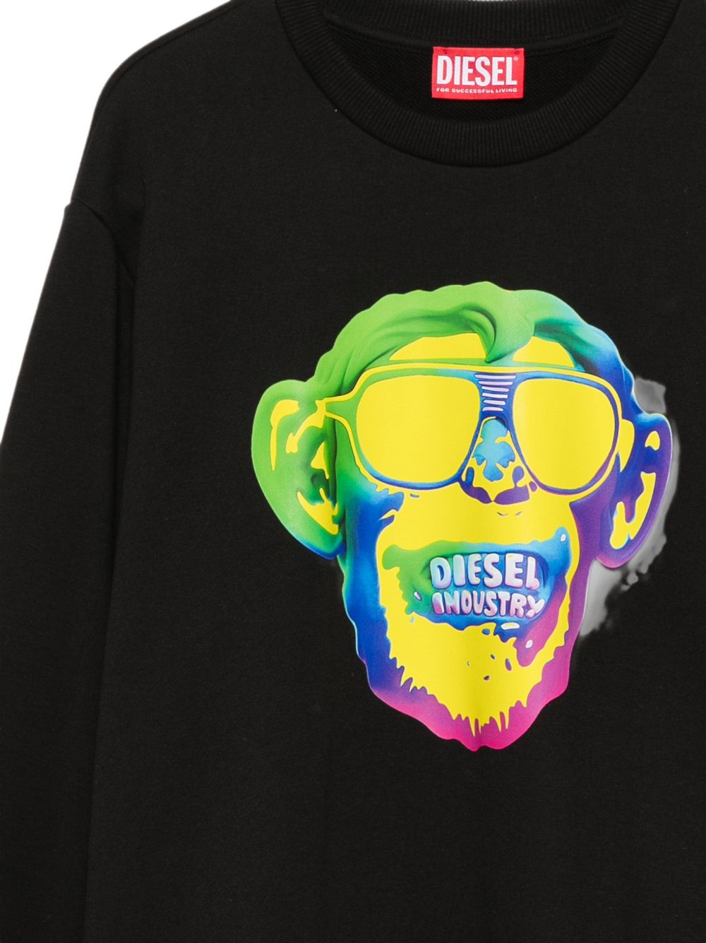 Felpa nera per bambino J02989KYAZ3 K900 Diesel Kids 