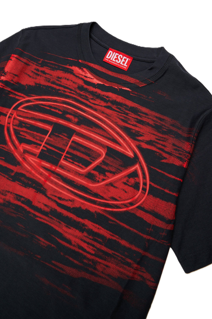 T-shirt asfalto per bambino J02991KYA2N K910A Diesel Kids 