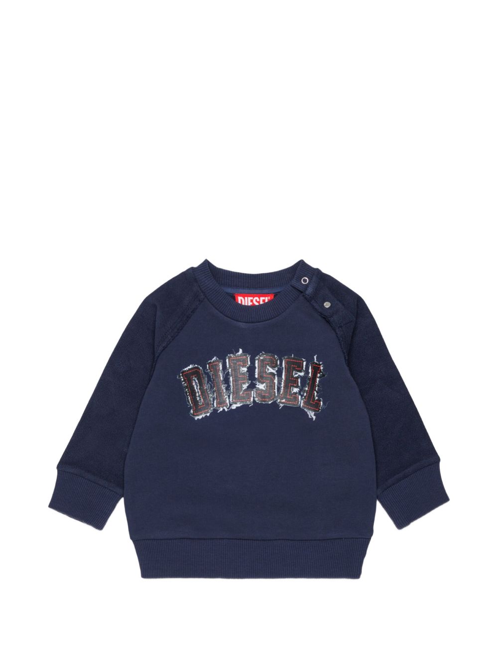Felpa blu per neonato K00849KYA2W K8AT Diesel Kids 