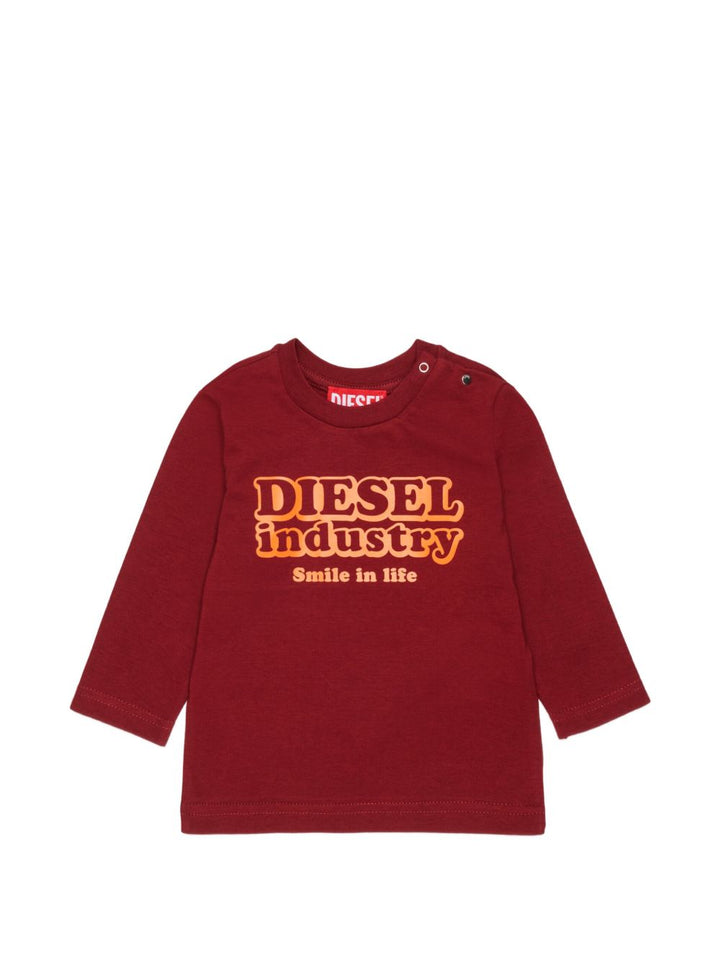 T-shirt syrah per neonato K0086000YI9 K440 Diesel Kids 