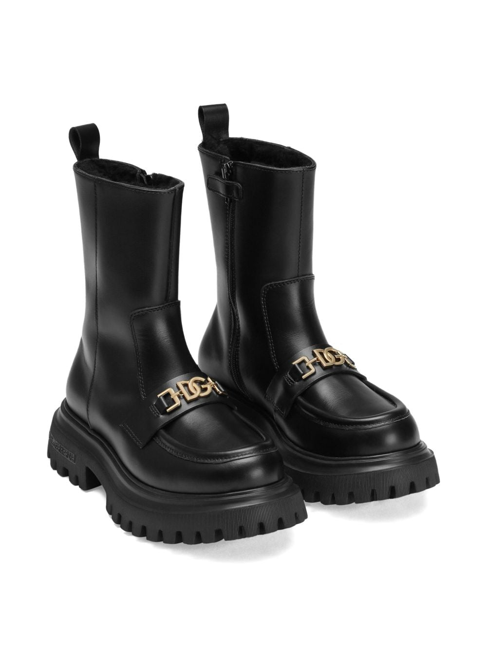 Stivali neri per bambina D11328AO227 80999 Dolce & Gabbana Kids 