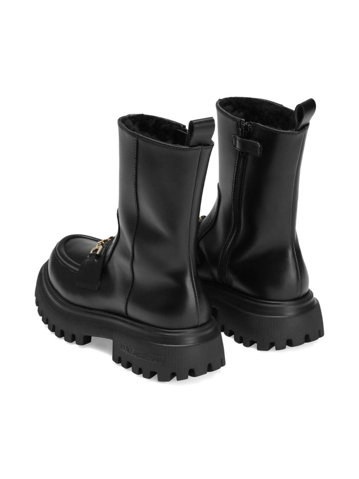 Stivali neri per bambina D11328AO227 80999 Dolce & Gabbana Kids 