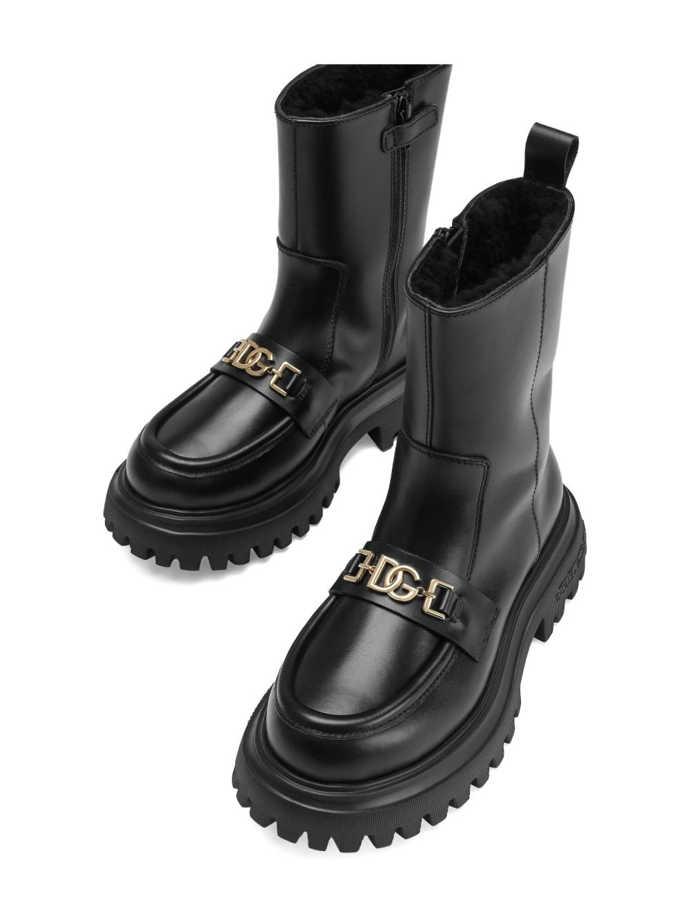 Stivali neri per bambina D11328AO227 80999 Dolce & Gabbana Kids 