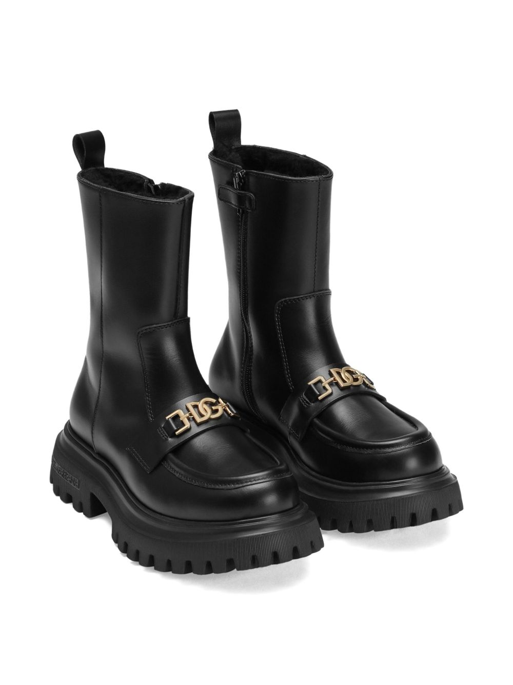 Stivali neri per bambina D11328AO227 80999 Dolce & Gabbana Kids 