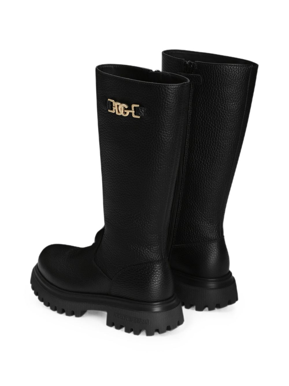Stivali neri per bambina D11435A0722 80999 Dolce & Gabbana Kids 