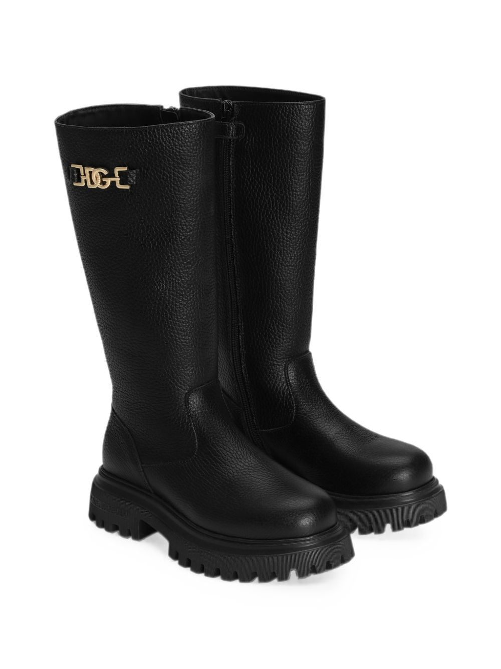 Stivali neri per bambina D11435A0722 80999 Dolce & Gabbana Kids 