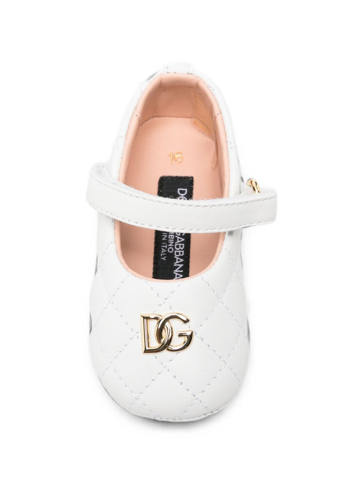 Sandali bianchi per neonata DK0174A3M31 80002 Dolce & Gabbana Kids 