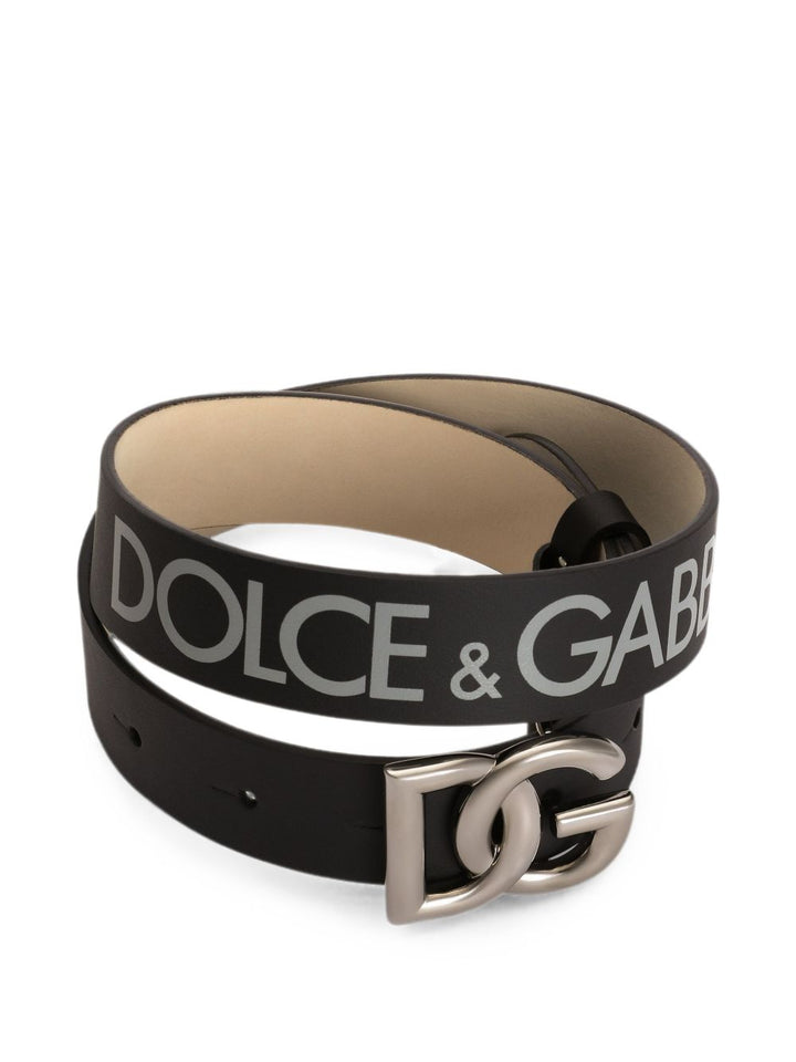 Cintura nera per bambina EC0083A3M29 8B969 Dolce & Gabbana Kids 
