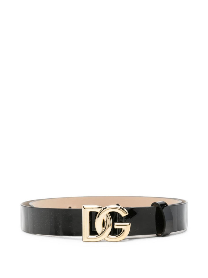 Cintura nera per bambina EE0068A1067 80999 Dolce & Gabbana Kids 
