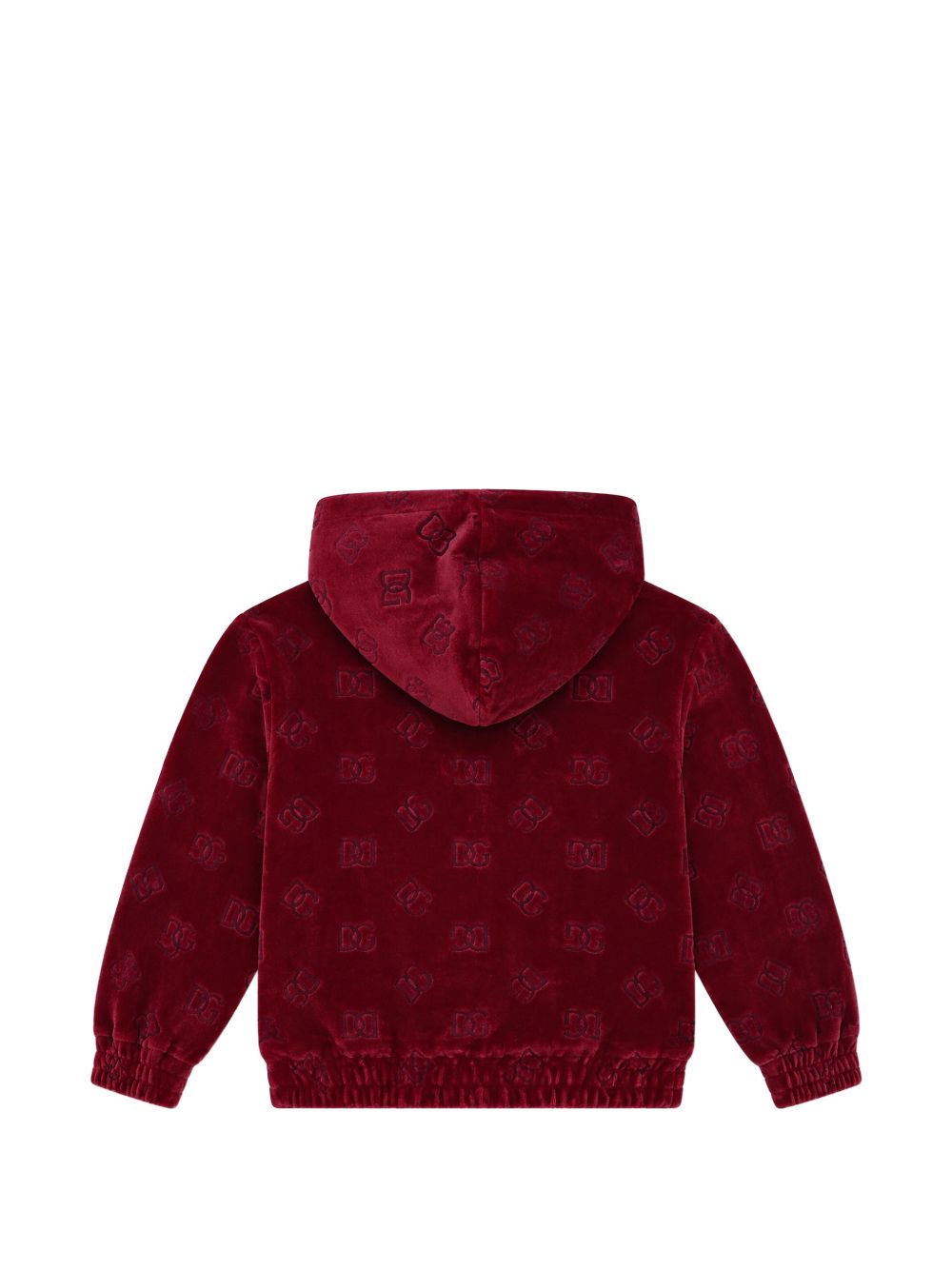 Cardigan amaranto per neonata L2JWDLFJ7DL R0375 Dolce & Gabbana Kids 