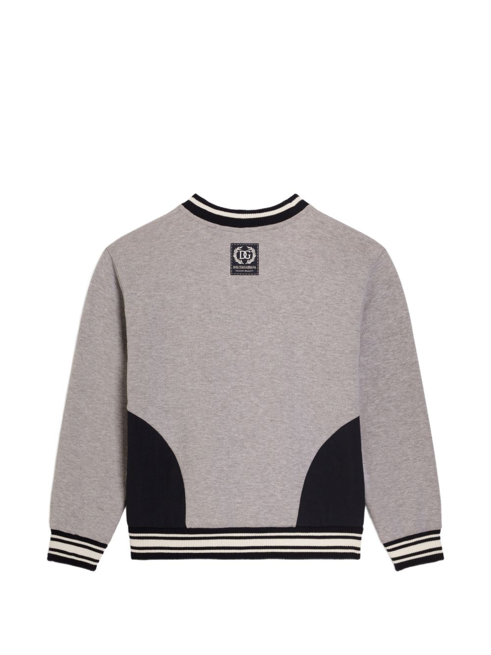 Felpa nera/grigia per bambino L4JWNUG7P6H S9000 Dolce & Gabbana Kids 