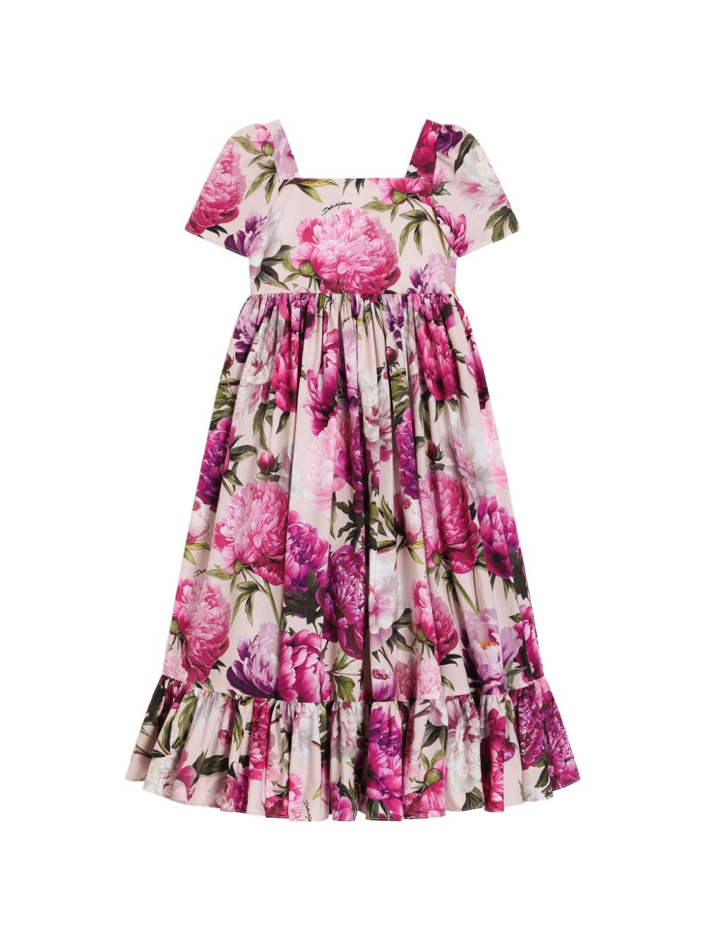 Abito rosa/multicolore per bambina L53DX2G7QZX HF6FZ Dolce & Gabbana Kids 
