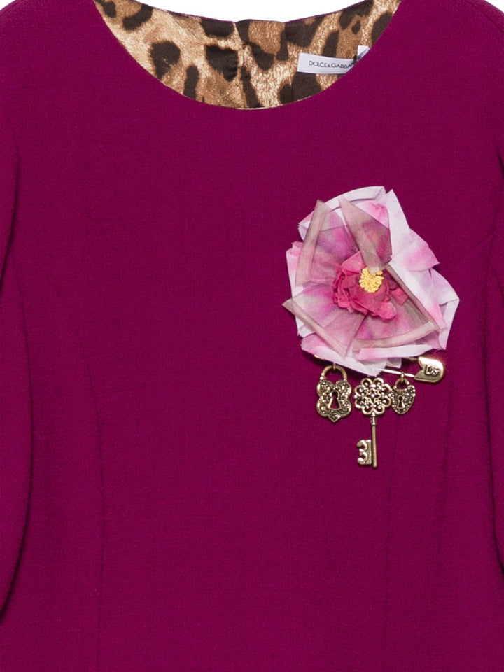 Abito viola per bambina L54DV6FU207 F0912 Dolce & Gabbana Kids 
