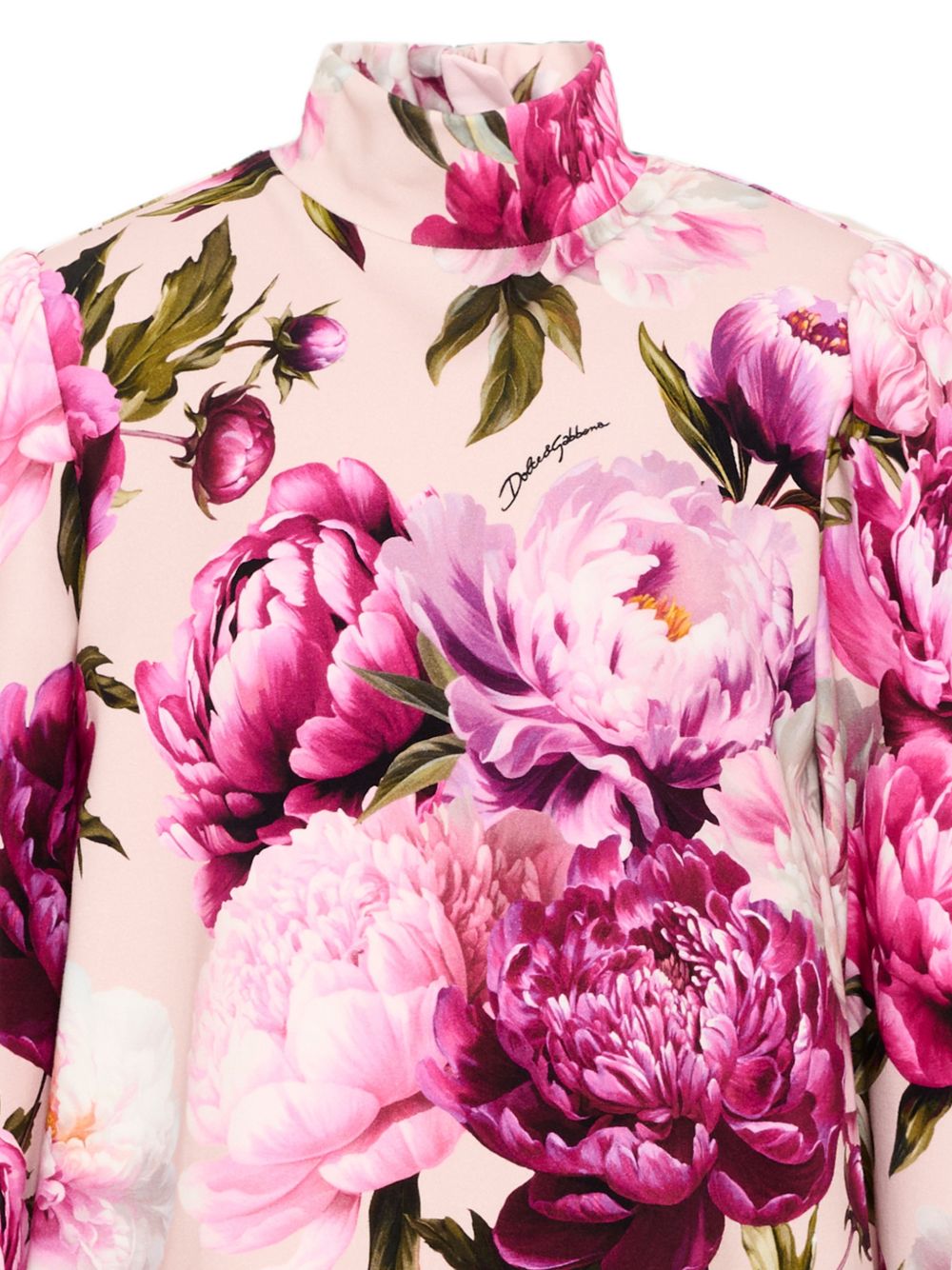 Abito viola floreale per bambina L5JD7LG7QZU HF6FZ Dolce & Gabbana Kids 