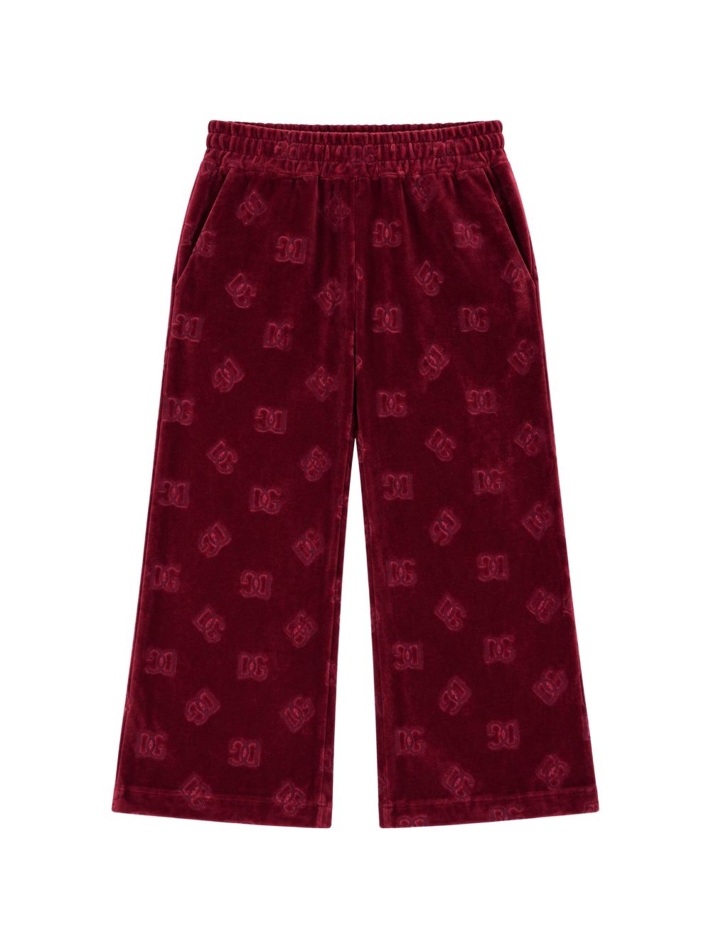 Pantalone amaranto per bambina L5JPJ3FJ7DL R0375 Dolce & Gabbana Kids 