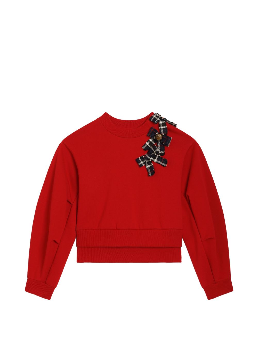 Felpa rosso brillante per bambina L5JWBSG7P6W R2254 Dolce & Gabbana Kids 
