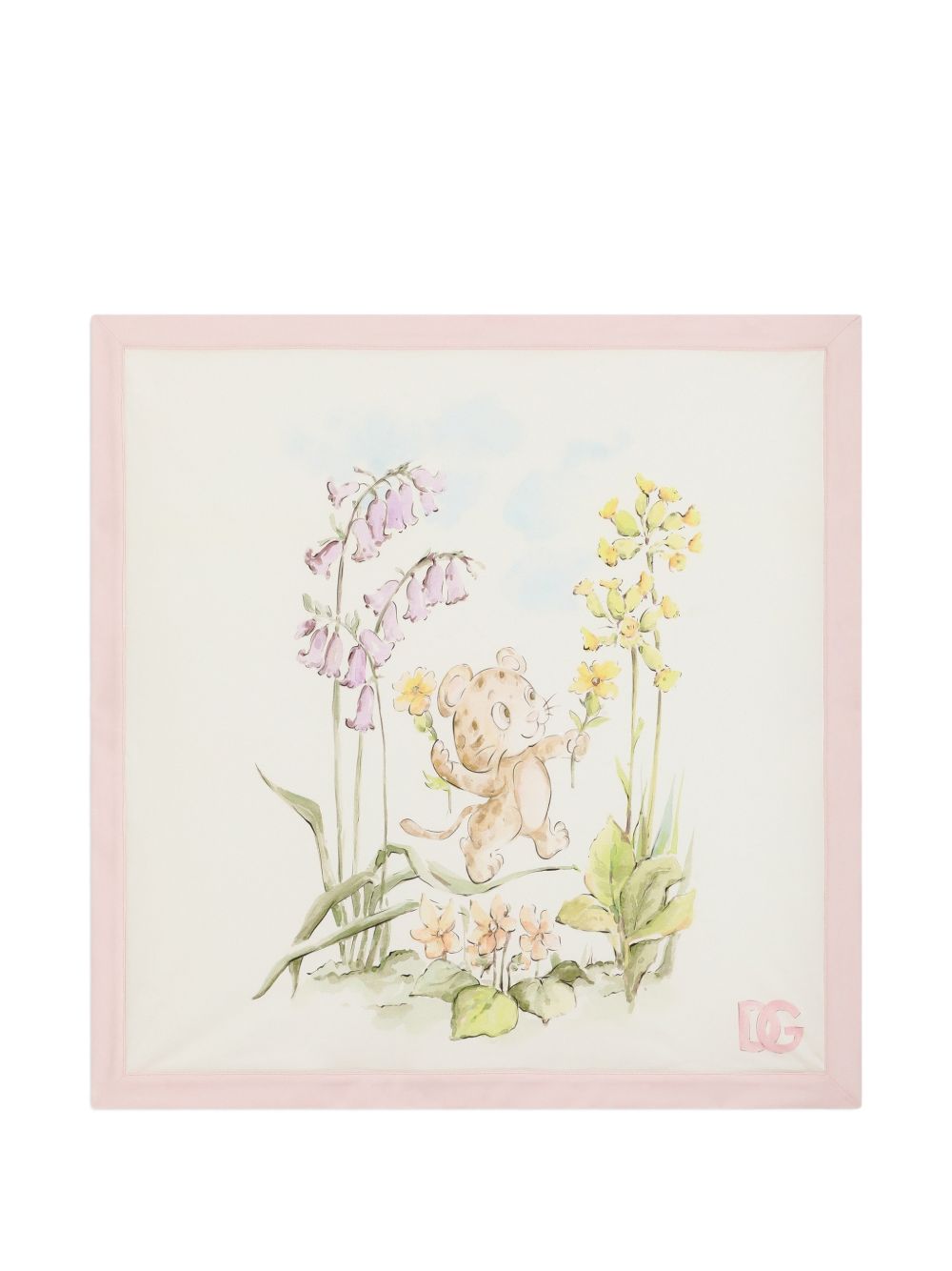 Coperta bianca/rosa per neonata LNJAH3G7P8U S9000 Dolce & Gabbana Kids 
