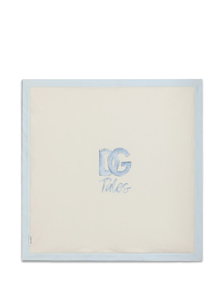 Coperta bianca/azzurra per neonato LNJAH3G7P8U S9001 Dolce & Gabbana Kids 
