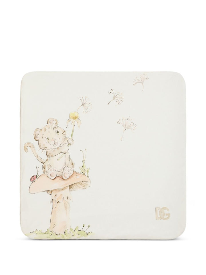 Coperta beige chiaro per neonato LNJAJ0G7P8L S9000 Dolce & Gabbana Kids 