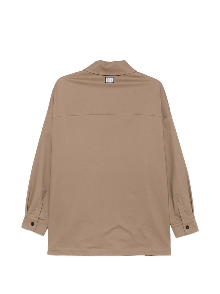 Camicia marrone chiaro per bambina DZ2P97G0073 343 Douuod Kids 