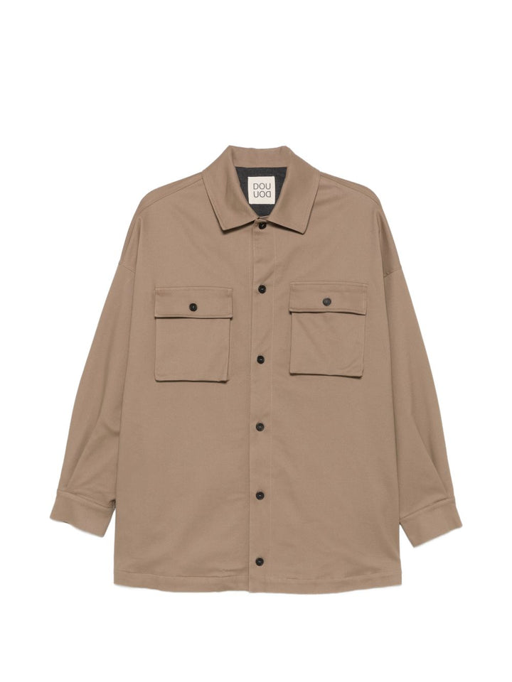 Camicia marrone chiaro per bambina DZ2P97G0073 343 Douuod Kids 