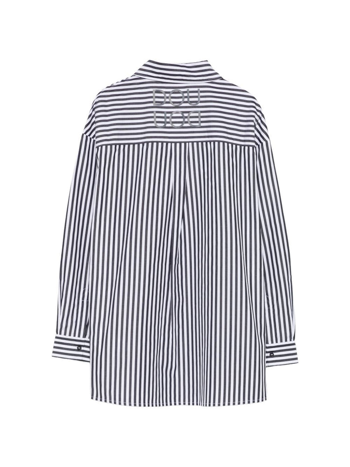 Camicia ebano/bianco per bambina DZ5A30Z4043 929BC Douuod Kids 