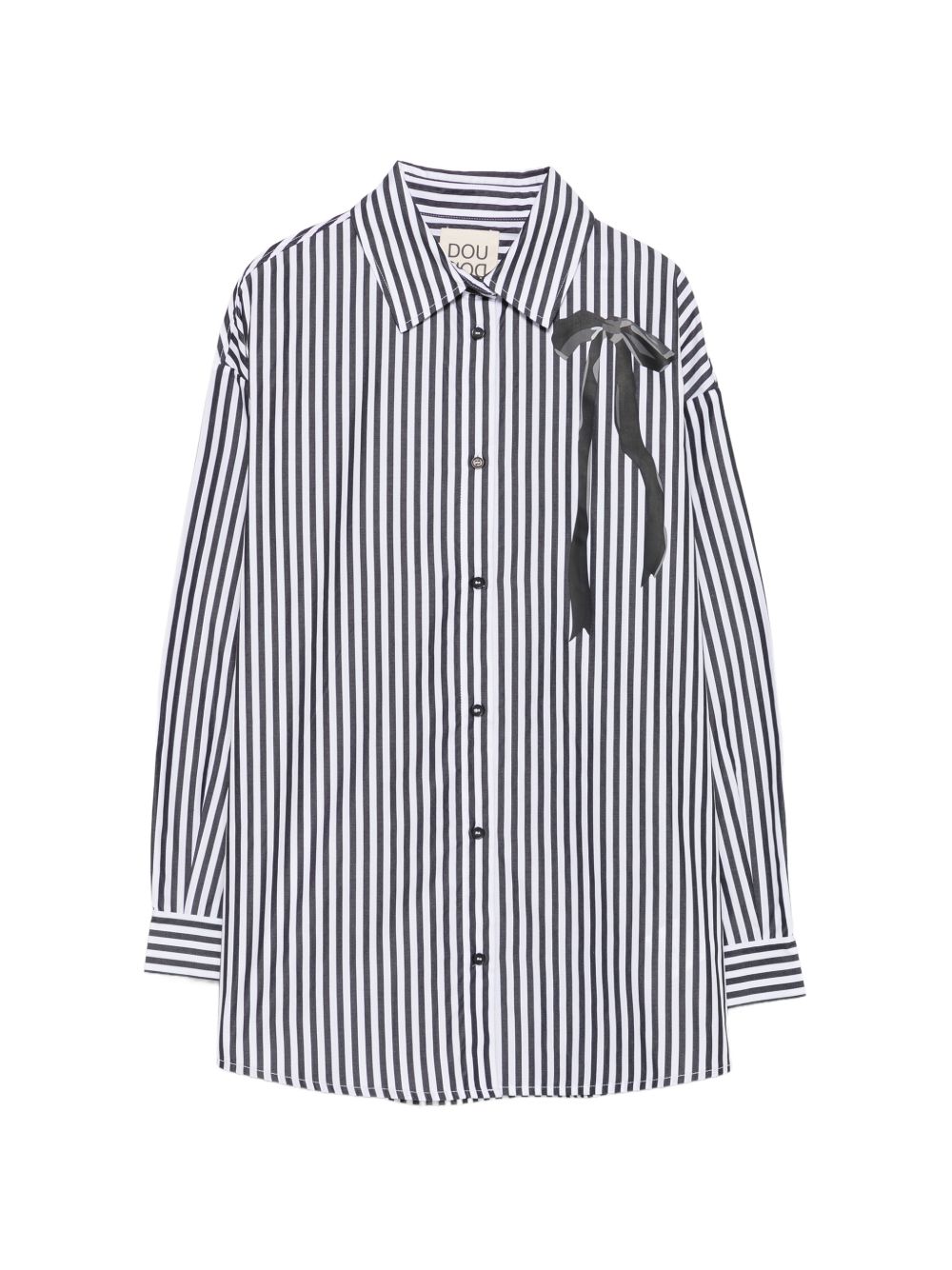 Camicia ebano/bianco per bambina DZ5A30Z4043 929BC Douuod Kids 