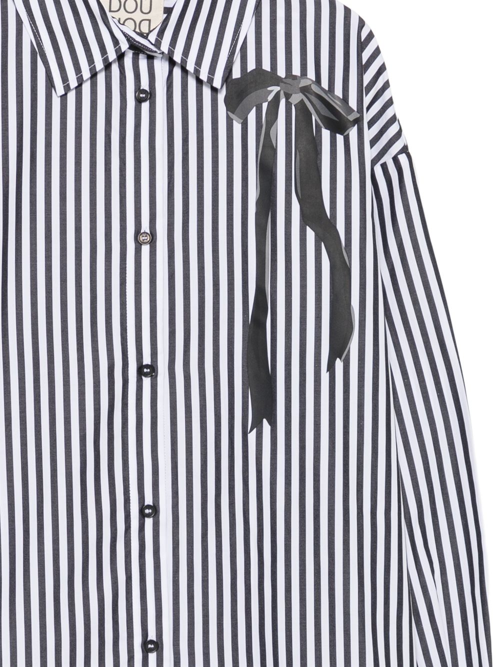 Camicia ebano/bianco per bambina DZ5A30Z4043 929BC Douuod Kids 