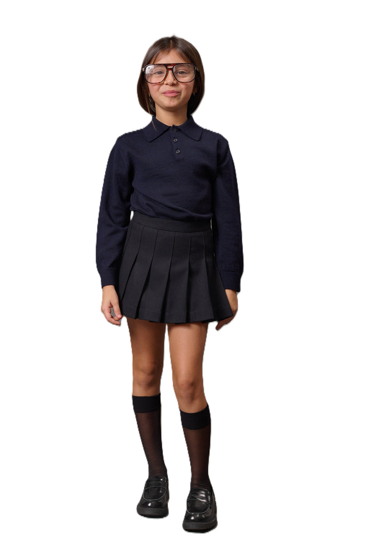 Gonna blu notte per bambina DZ7A01I0337 61L Douuod Kids 