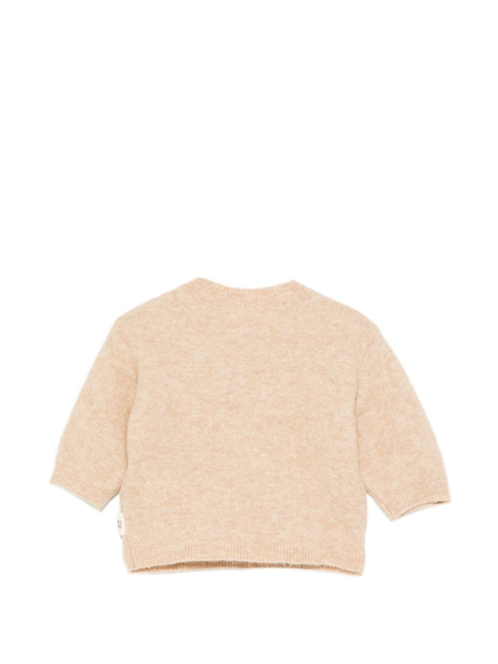 Maglione nocciola per bambina DZ9A11W0229 877 Douuod Kids 