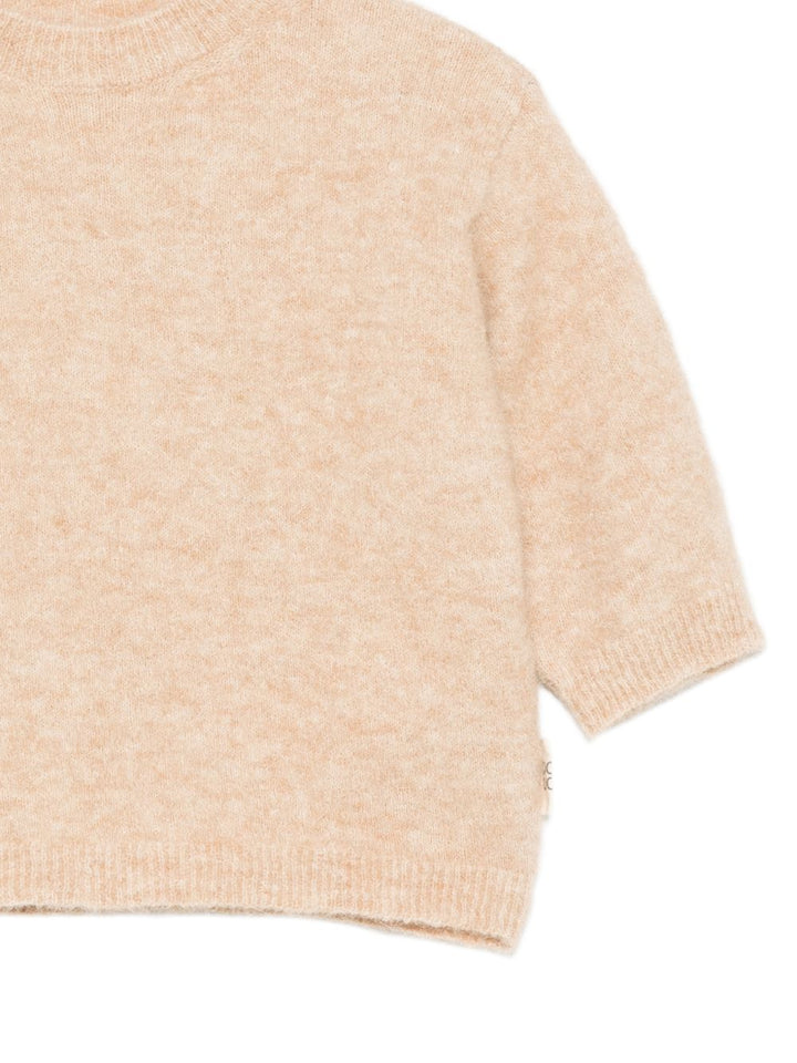 Maglione nocciola per bambina DZ9A11W0229 877 Douuod Kids 
