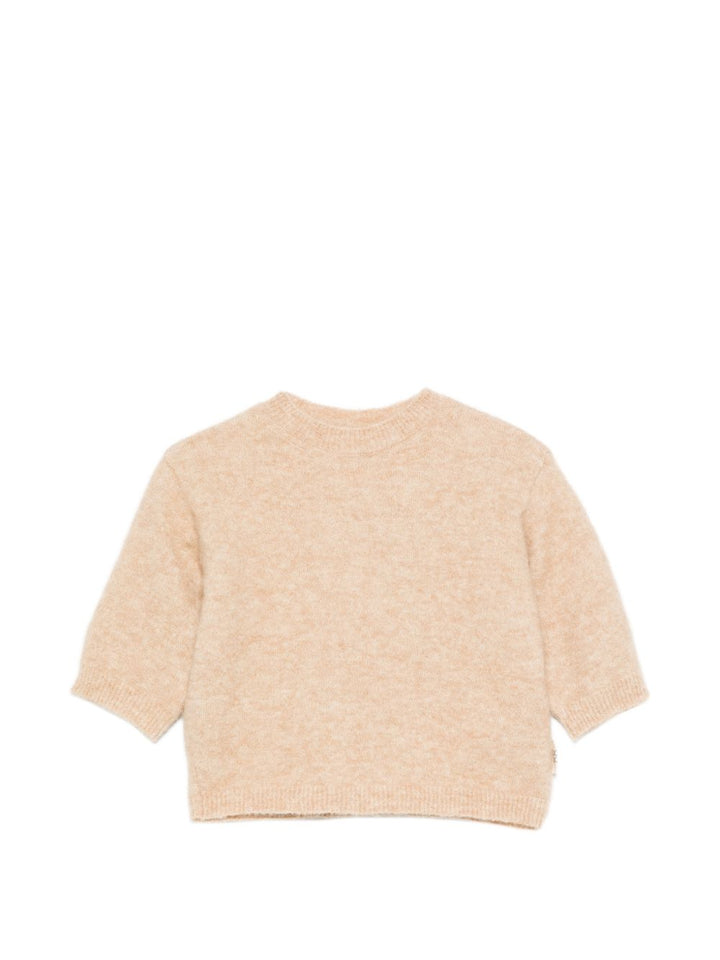 Maglione nocciola per bambina DZ9A11W0229 877 Douuod Kids 