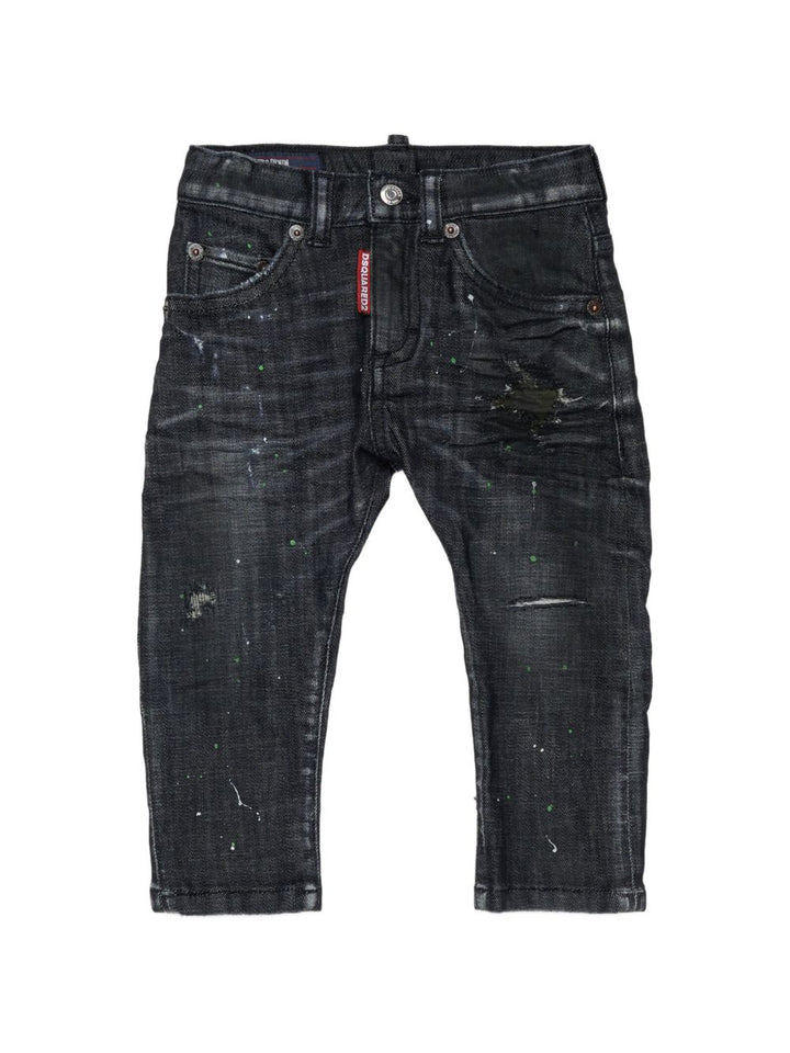 Jeans nero per neonato DQ01TCD0AI1 DQ02 Dsquared2 Kids 