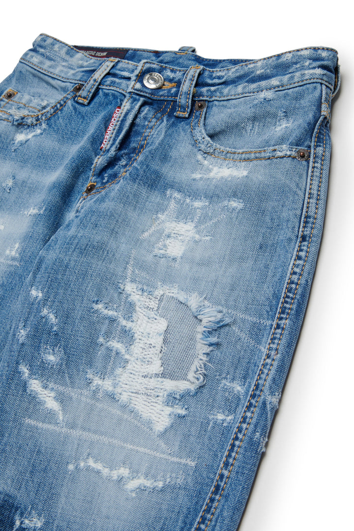 Jeans blu per bambina DQ04B1D0AHV DQ01 Dsquared2 Kids 