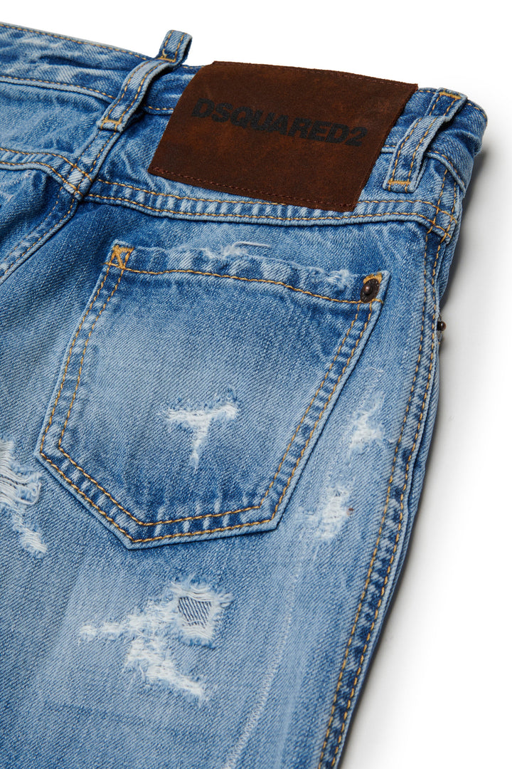 Jeans blu per bambina DQ04B1D0AHV DQ01 Dsquared2 Kids 