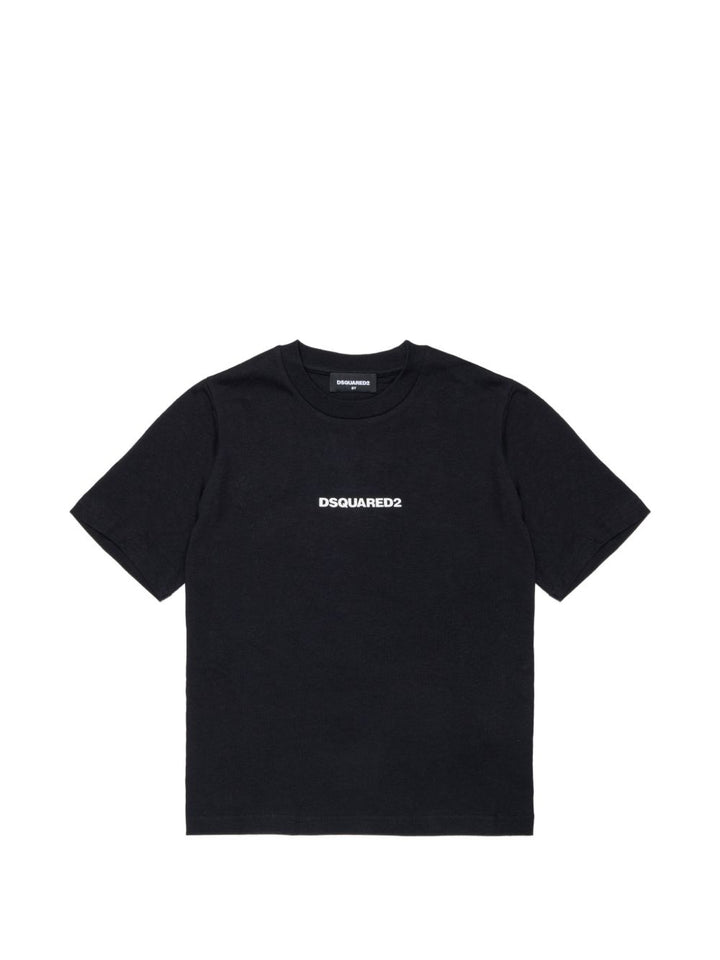 T-shirt nero per bambino DQ2823D0AIT DQ900 Dsquared2 Kids 