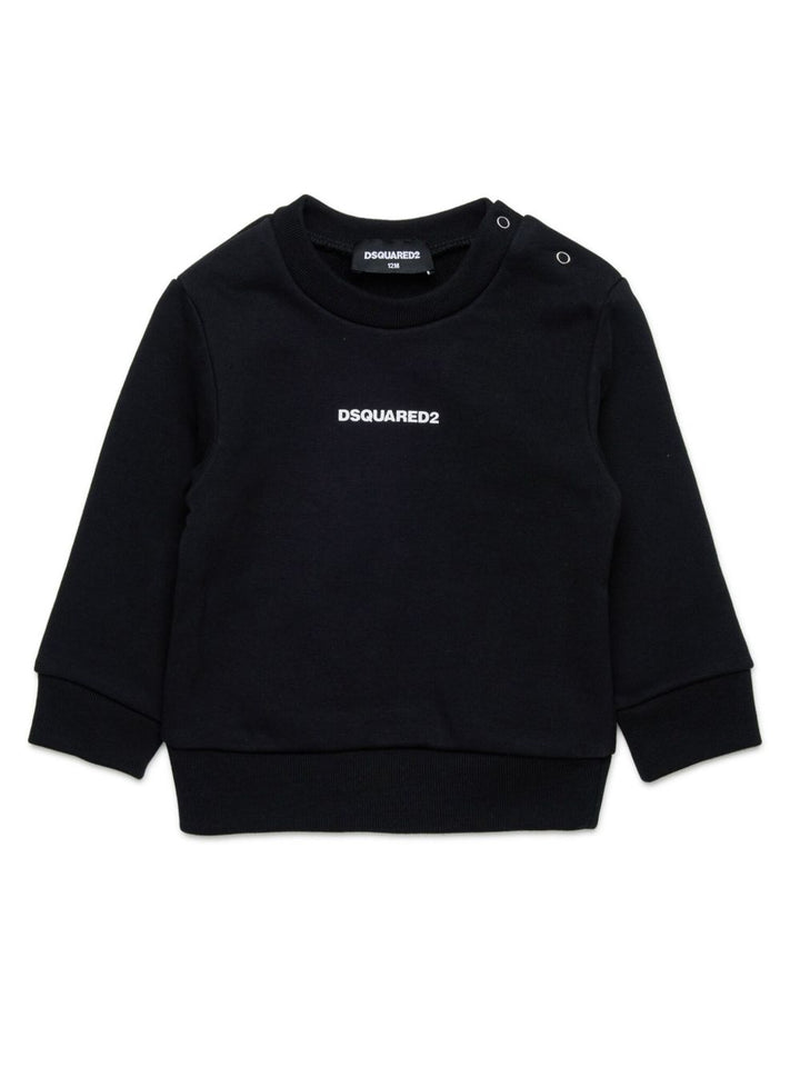 Felpa nera per neonato DQ2860D0AIZ DQ900 Dsquared2 Kids 